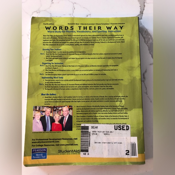 Words Their Way: Word Study for Phonics, Vocabulary, and Spelling Instruction - Picture 2 of 4